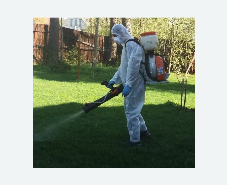 Обработка территории от клещей в Гжели